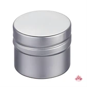 Fuld aluminiumsserie af rund cremekrukke